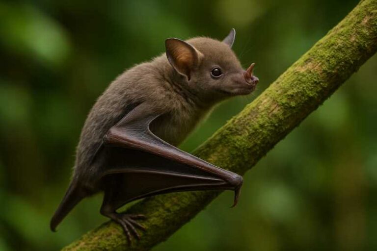 Image of a Gray's Long-tongued Bat in its natural habitat