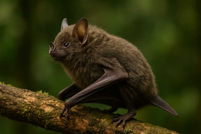 Image of a Hairy Fruit-eating Bat in its natural habitat