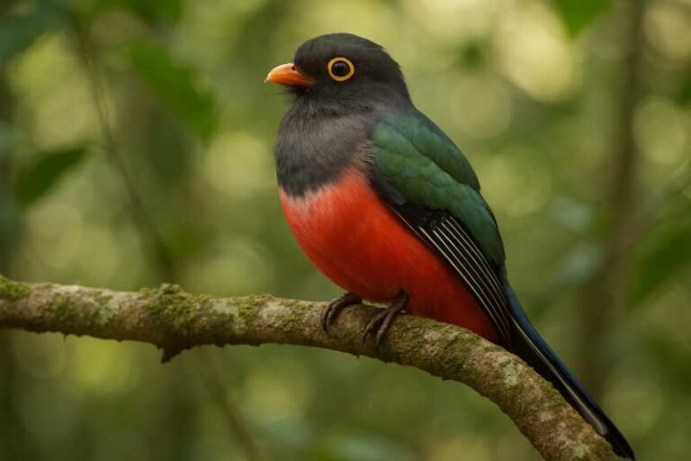 Image of a Hispaniolan Trogon in its natural habitat
