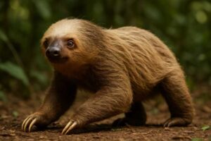 Image of a Linnaeus's Two-toed Sloth in its natural habitat