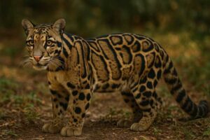 Image of a Mainland Clouded Leopard in its natural habitat