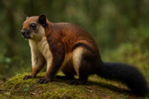 Image of a Mechuka Giant Flying Squirrel in its natural habitat