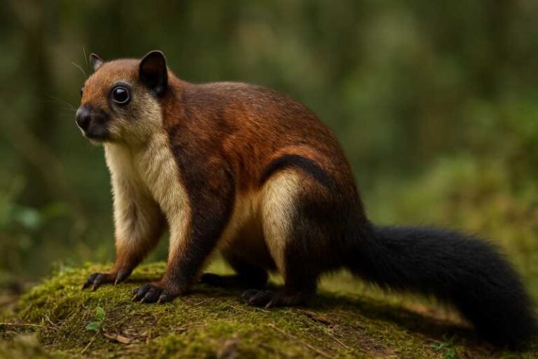 Image of a Mechuka Giant Flying Squirrel in its natural habitat