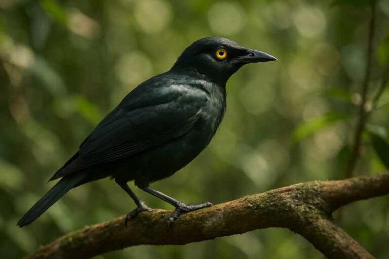 Image of a Moluccan Starling in its natural habitat