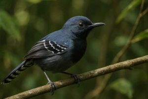 Image of a Narrow-billed Antwren in its natural habitat