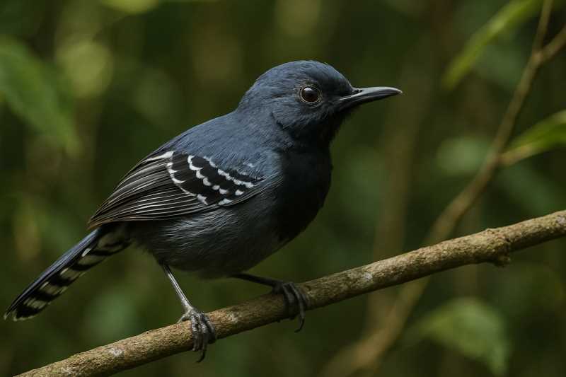 Image of a Narrow-billed Antwren in its natural habitat