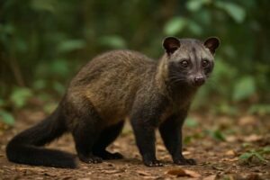 Image of a Northern Palm Civet in its natural habitat