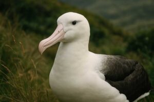 Image of a Northern Royal Albatross in its natural habitat