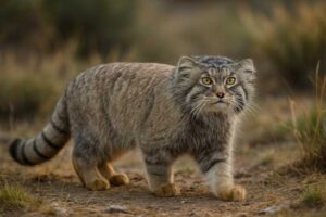 Image of a Pallas's Cat in its natural habitat