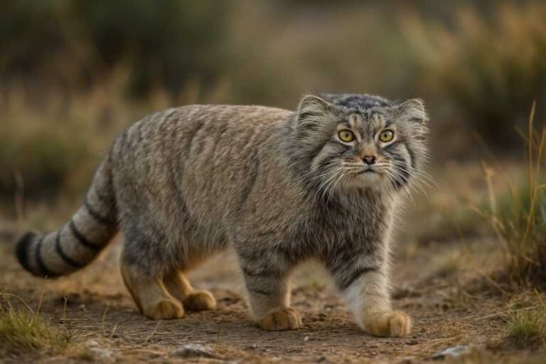 Image of a Pallas's Cat in its natural habitat