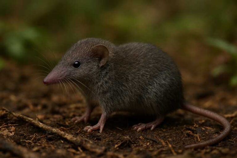 Image of a Rainey's White-toothed Shrew in its natural habitat