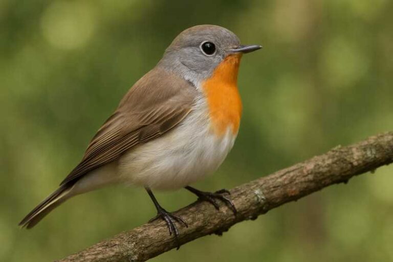 Image of a Red-breasted Flycatcher in its natural habitat