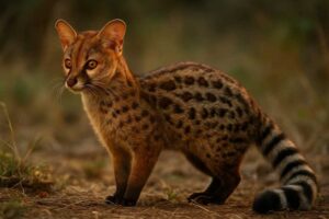 Image of a Rusty-spotted Genet in its natural habitat