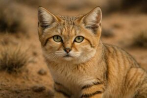 Image of a Sand Cat in its natural habitat