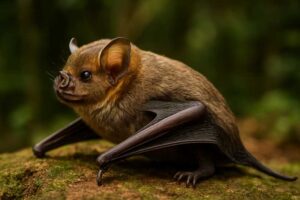Image of a Short-headed Broad-nosed Bat in its natural habitat