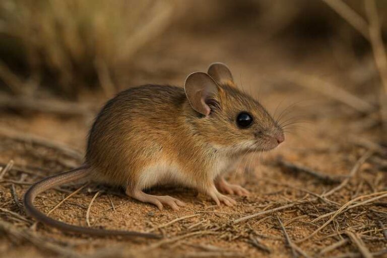 Image of a Sonoran Harvest Mouse in its natural habitat
