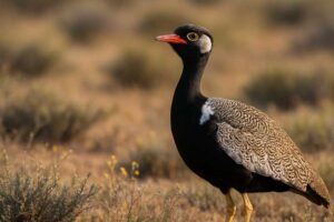 Image of a Southern Black Korhaan in its natural habitat