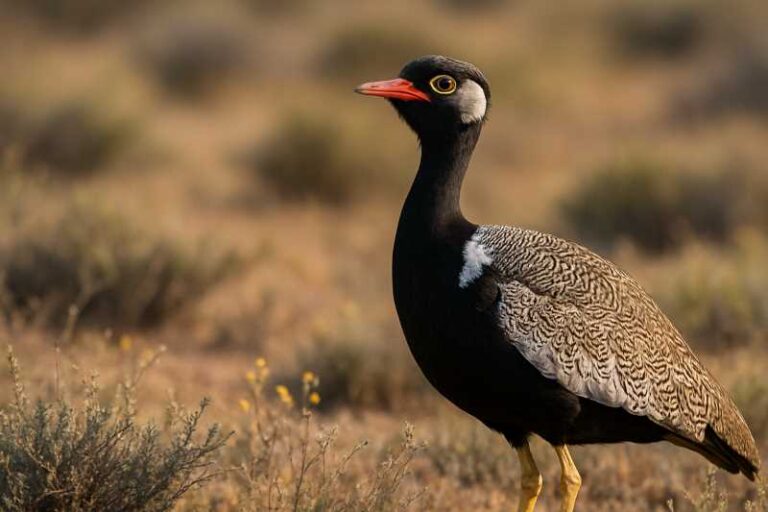 Image of a Southern Black Korhaan in its natural habitat