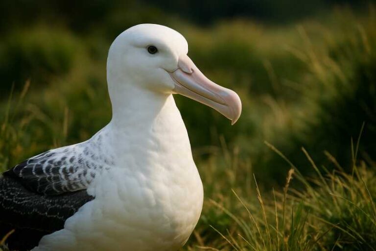 Image of a Southern Royal Albatross in its natural habitat