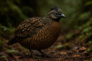Image of a Starred Wood Quail in its natural habitat