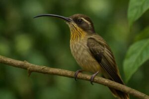 Image of a Stripe-throated Hermit in its natural habitat