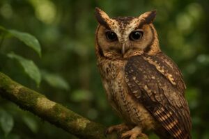 Image of a Sunda Scops Owl in its natural habitat