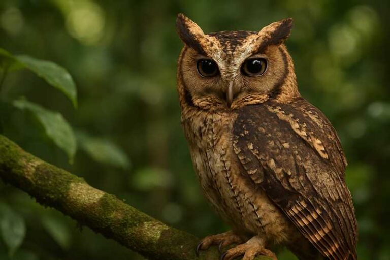 Image of a Sunda Scops Owl in its natural habitat