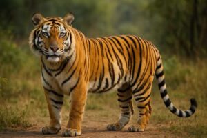 Image of a Tiger in its natural habitat
