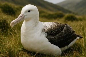 Image of a Tristan Albatross in its natural habitat