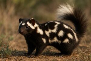 Image of a Western Spotted Skunk in its natural habitat