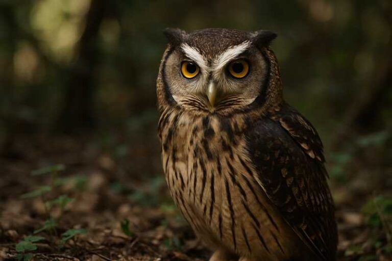 Image of a White-browed Owl in its natural habitat