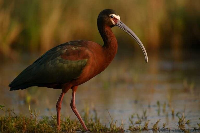 Image of a White-faced Ibis in its natural habitat
