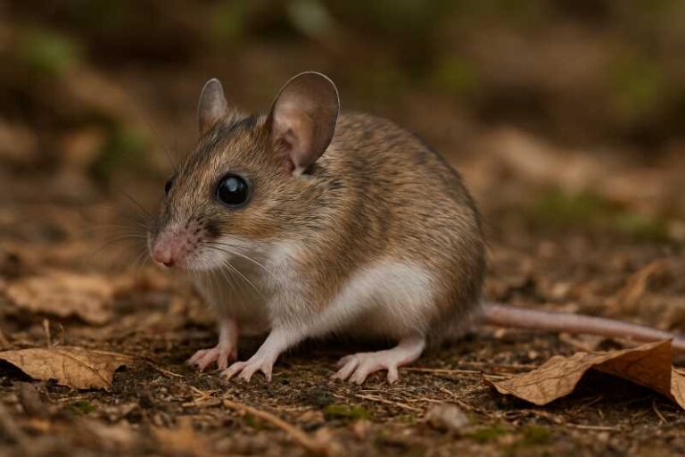 Image of a White-footed Deermouse in its natural habitat