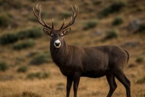 Image of a White-lipped Deer in its natural habitat