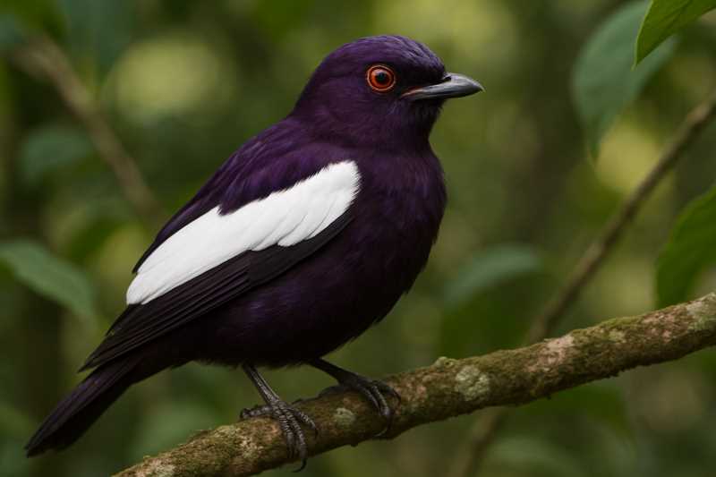 Image of a White-winged Cotinga in its natural habitat