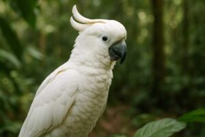 Image of a White Cockatoo in its natural habitat