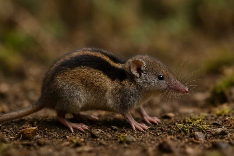 Image of a Yunnan Striped Shrew in its natural habitat