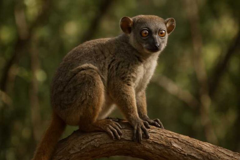 Image of a Zombitse Sportive Lemur in its natural habitat