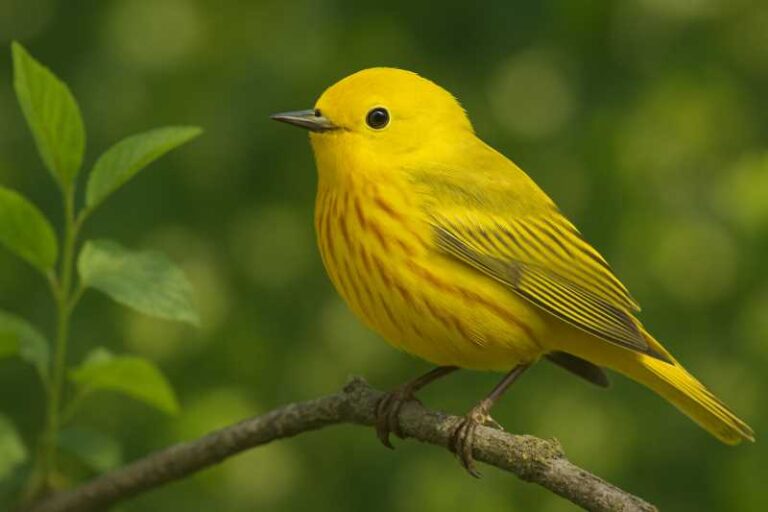 Image of a American Yellow Warbler in its natural habitat
