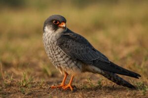 Image of a Amur Falcon in its natural habitat