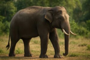 Image of a Asian Elephant in its natural habitat