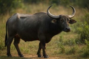 Image of a Asian Wild Buffalo in its natural habitat