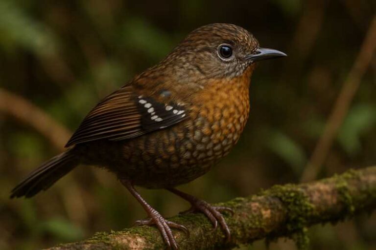 Image of a Bar-winged Wren-Babbler in its natural habitat