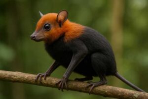 Image of a Black-bellied Blossom Bat in its natural habitat