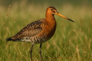 Image of a Black-tailed Godwit in its natural habitat