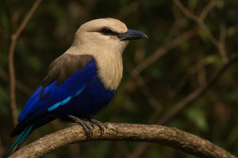 Image of a Blue-bellied Roller in its natural habitat