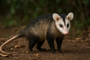 Image of a Brazilian white eared opossum