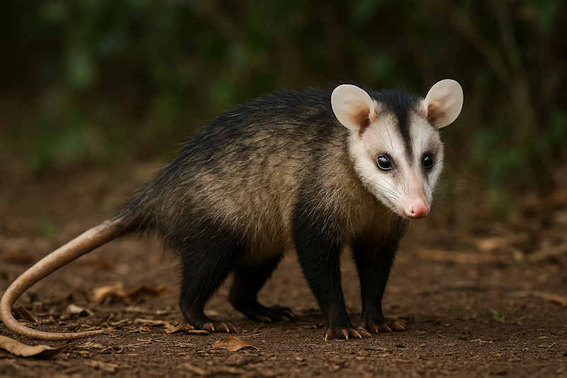 Image of a Brazilian white eared opossum