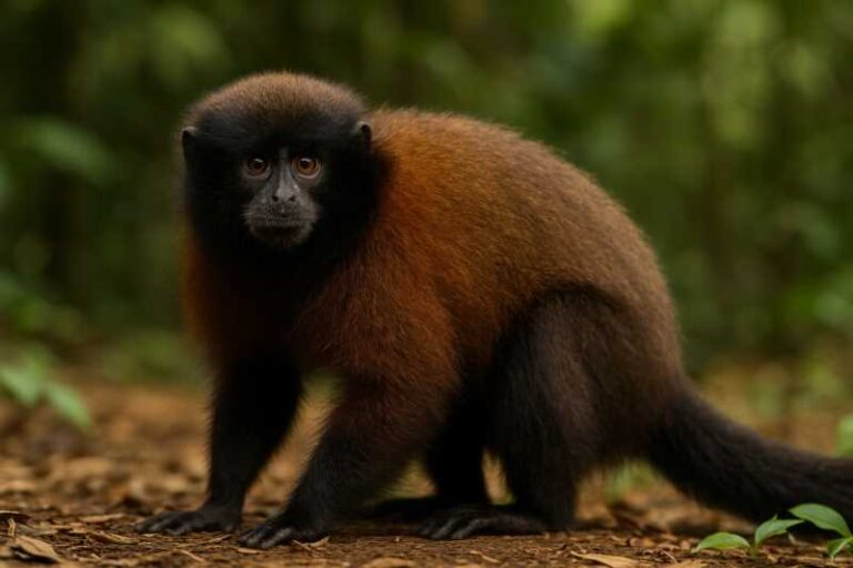 Image of a Brown Titi in its natural habitat