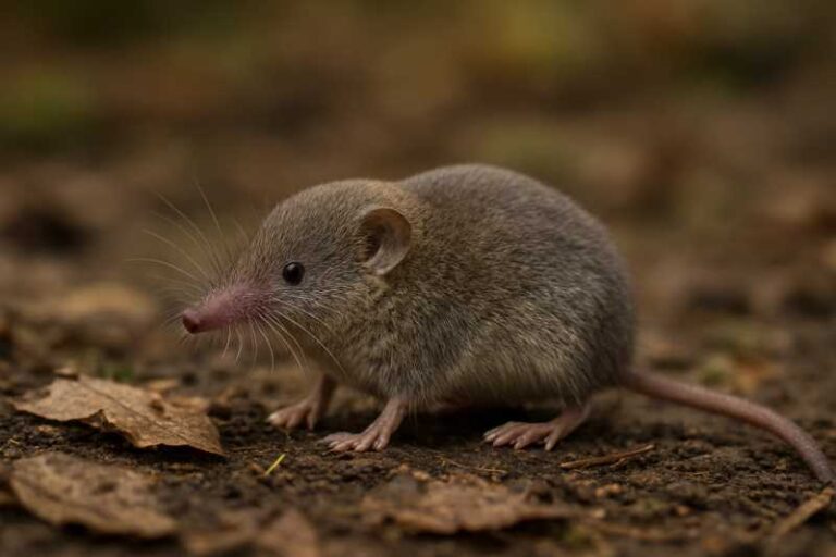 Image of a Caucasian Pygmy Shrew in its natural habitat
